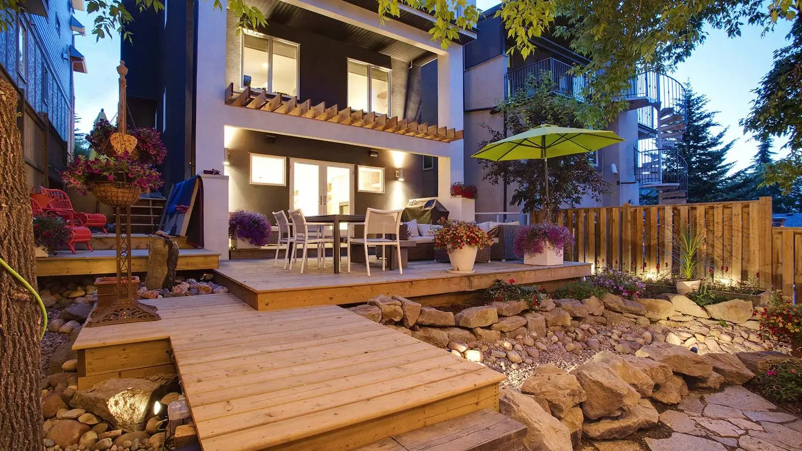 The same garage after conversion to a finished suite