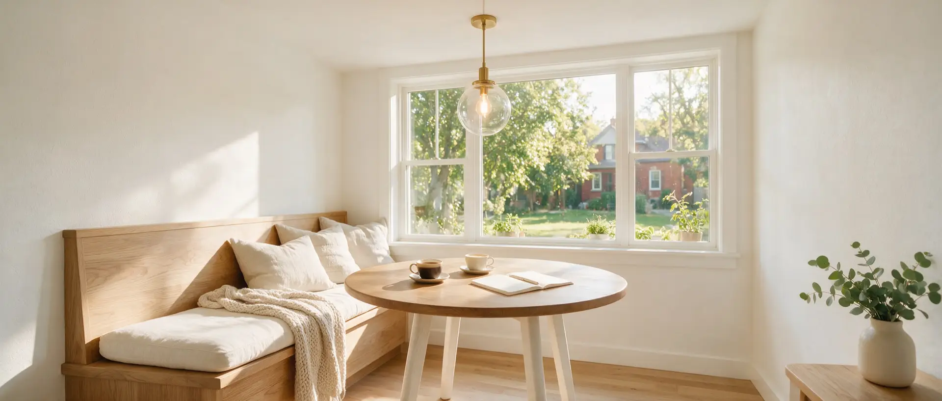 Calm finished interior of a renovated Calgary home