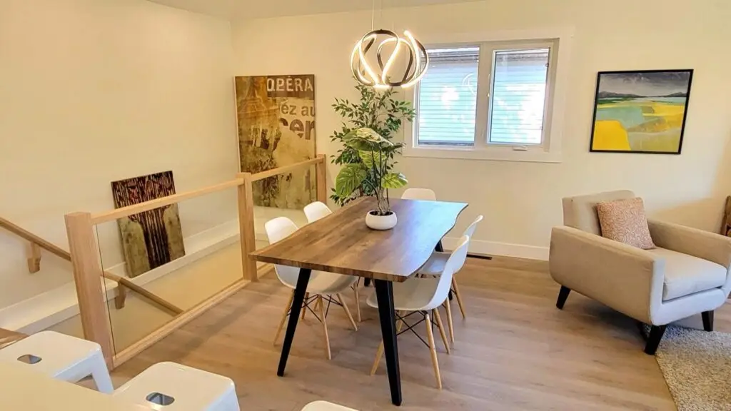 Interior of a Calgary home part-way through renovation