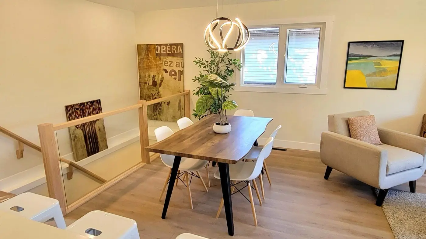 Interior of a Calgary home part-way through renovation